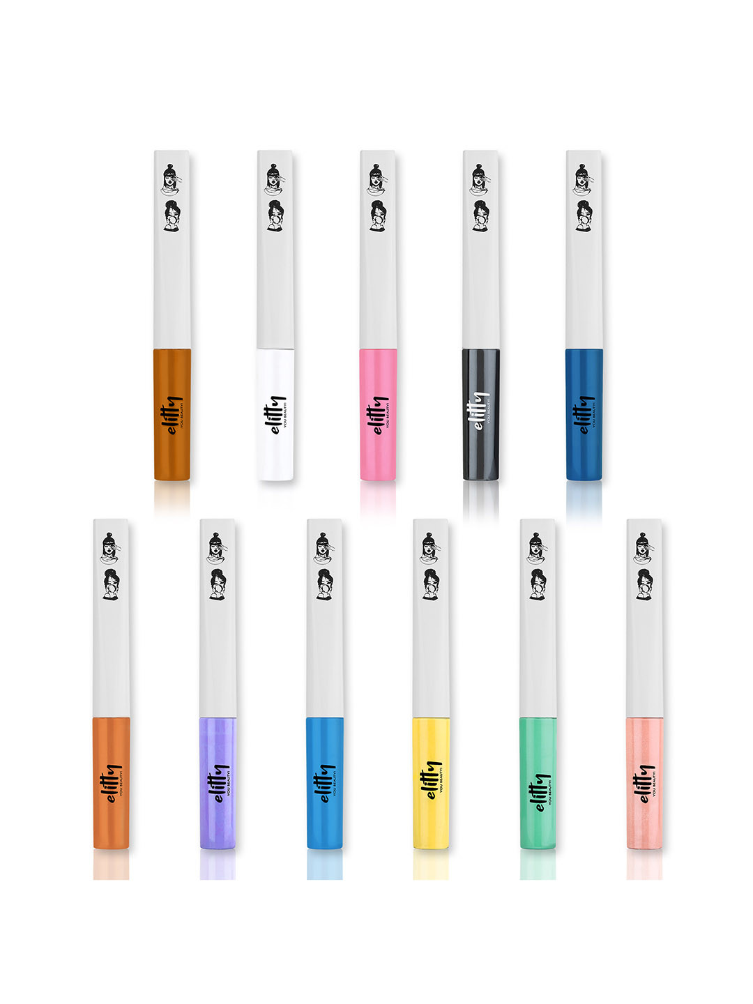 Elitty 11 Pcs Eye Gotta Feeling Art Attack Eyeliners Combo - 4ml Each