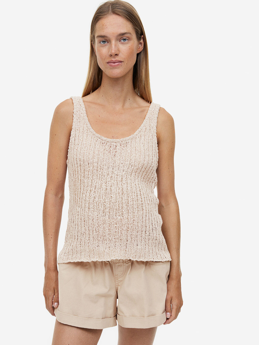 H&M Women MAMA Paper Bag Pure Cotton Shorts