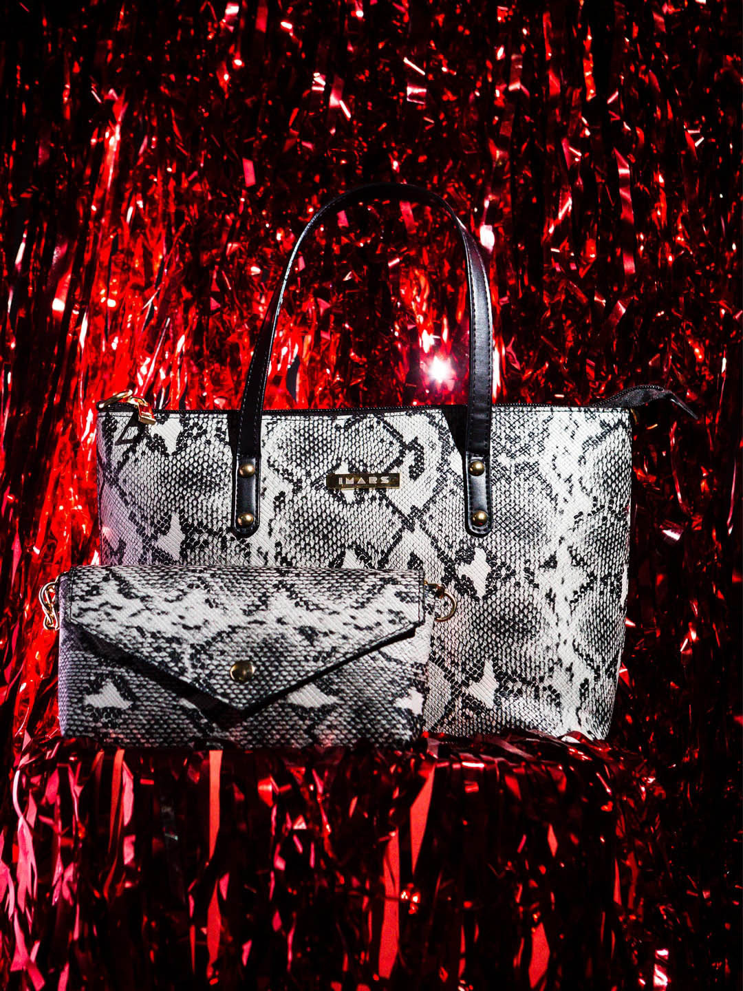 IMARS Animal Printed Structured Handheld Bag