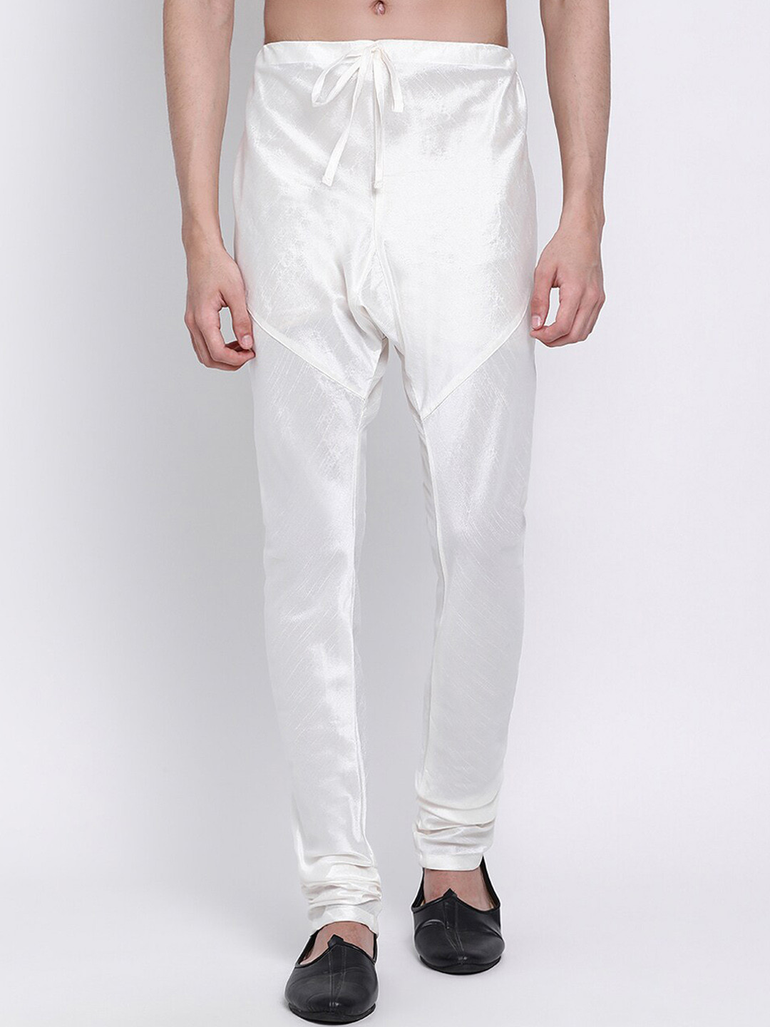 Here&Now X Sanwara  Men Mid Raise Silk Churidar