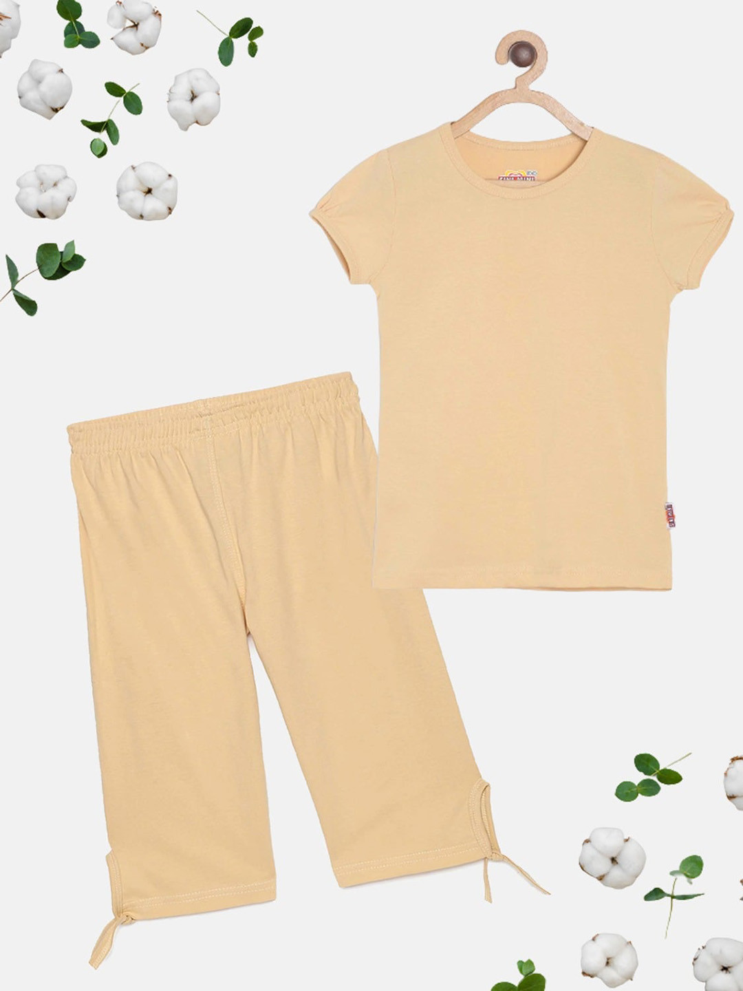 SINI MINI Girls Pure Cotton Night Suit