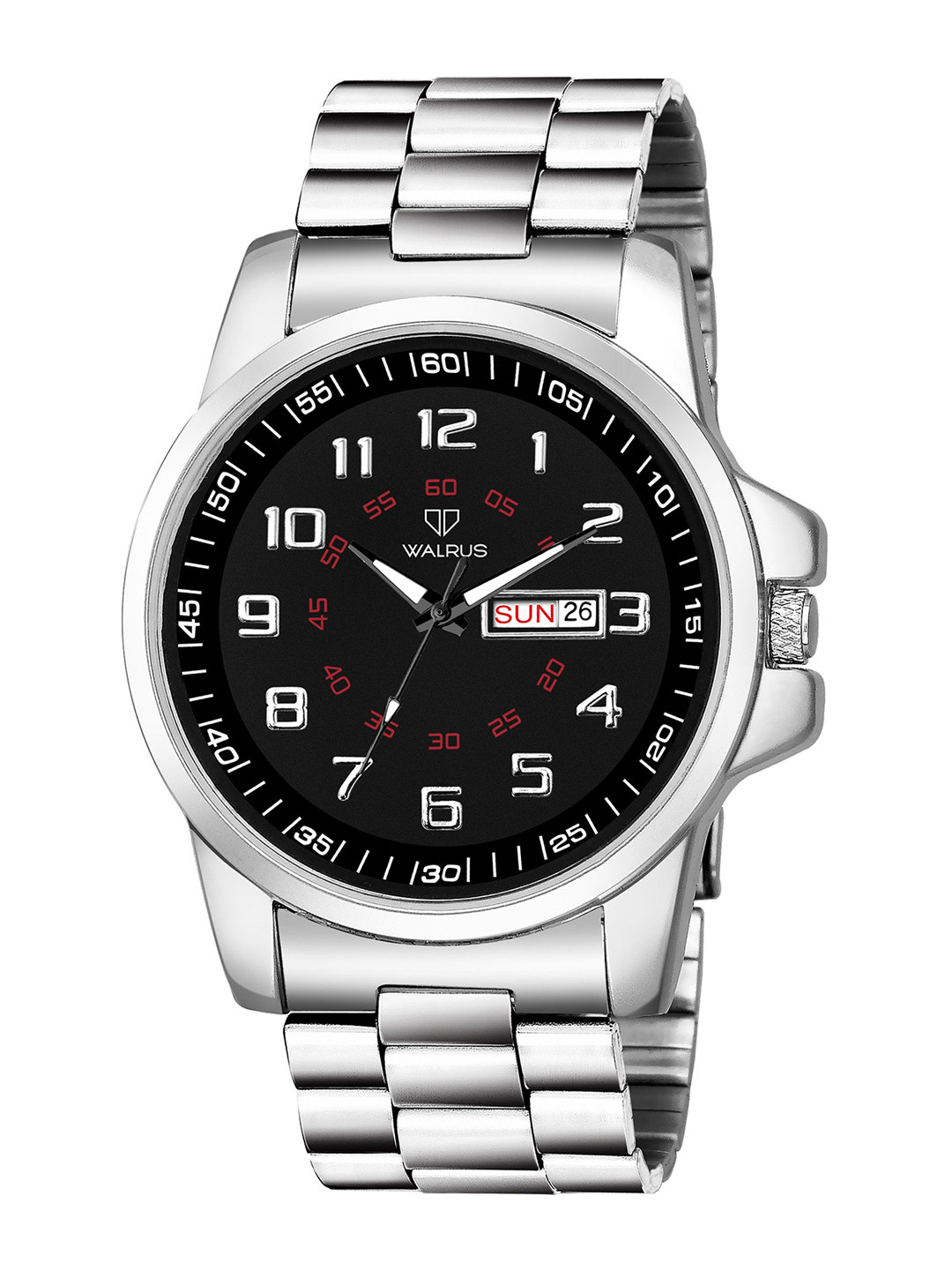 Walrus Men Bracelet Style Straps Date Aperture Analogue Watch WWTM-INVC-XVIII-020707_D