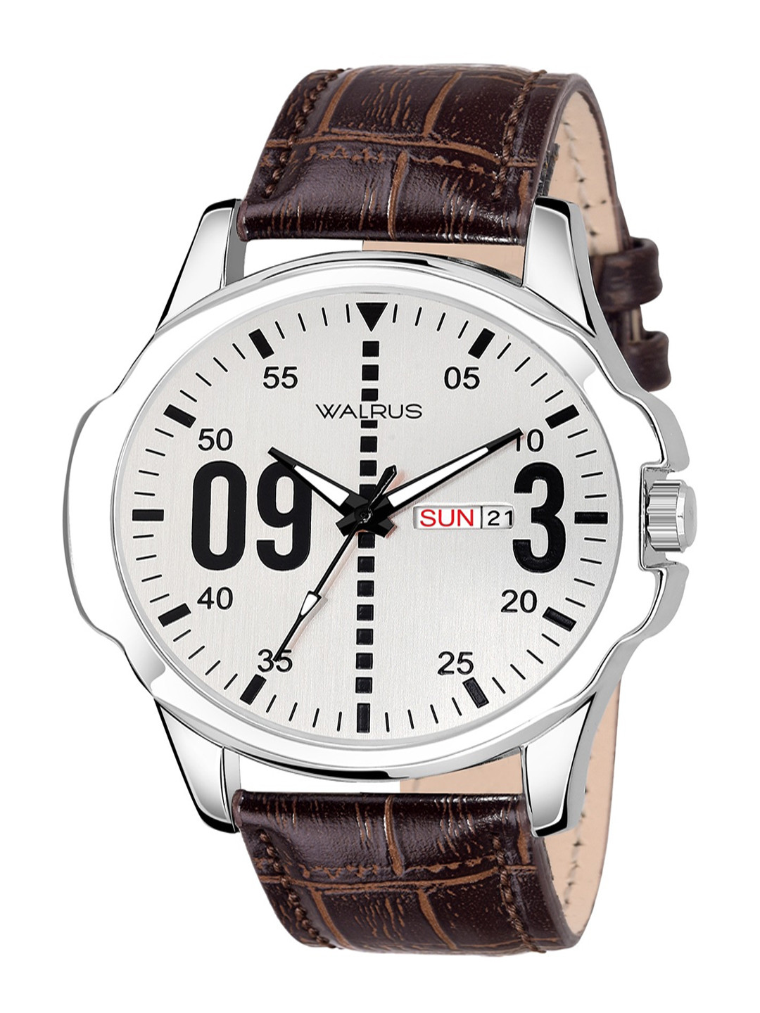 Walrus Men Brass Printed Dial & Straps Analogue Watch WWTM-BOLD-010907_D