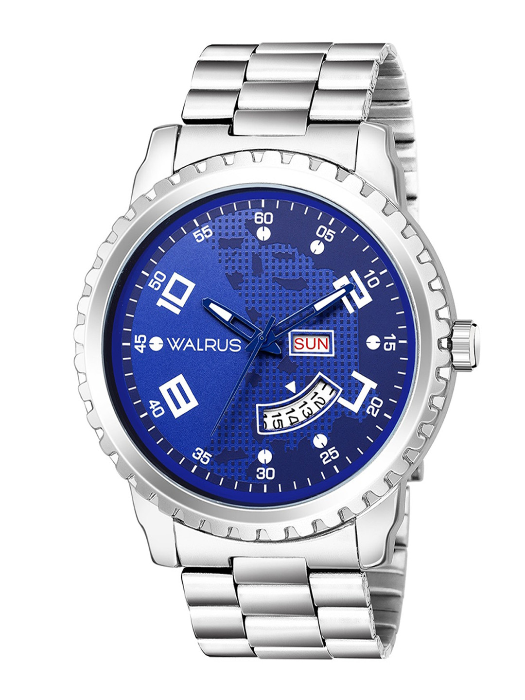 Walrus Men Blue Dial & Bracelet Style Straps Analogue Watch WWTM-INVC-XX-030707_D