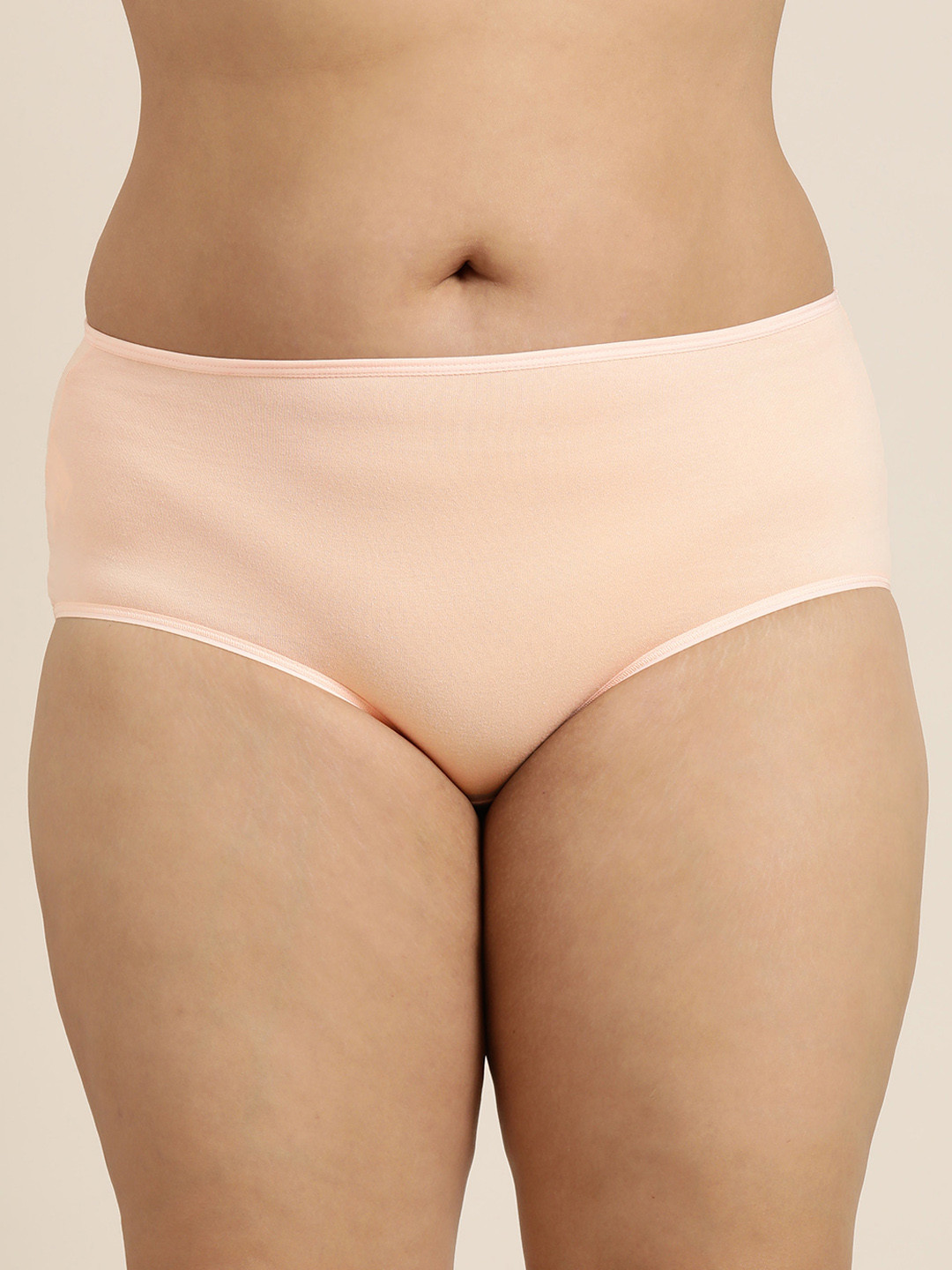 Sztori Women Plus Size Solid High-Rise Hipster Brief