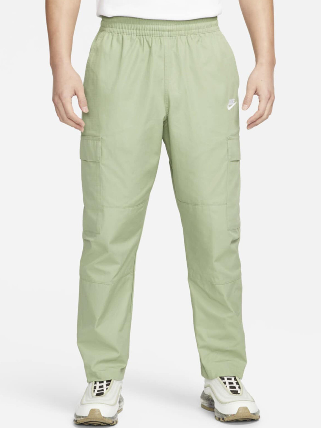 Nike Men Green Club Trackpants