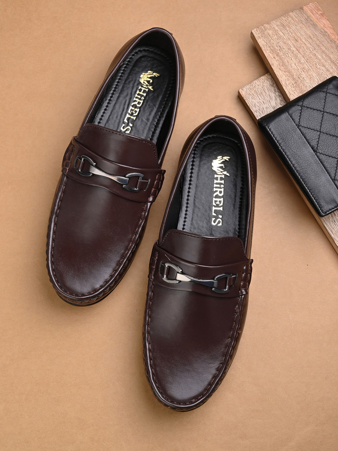 Hirels Men Slip On Horsebit Loafers