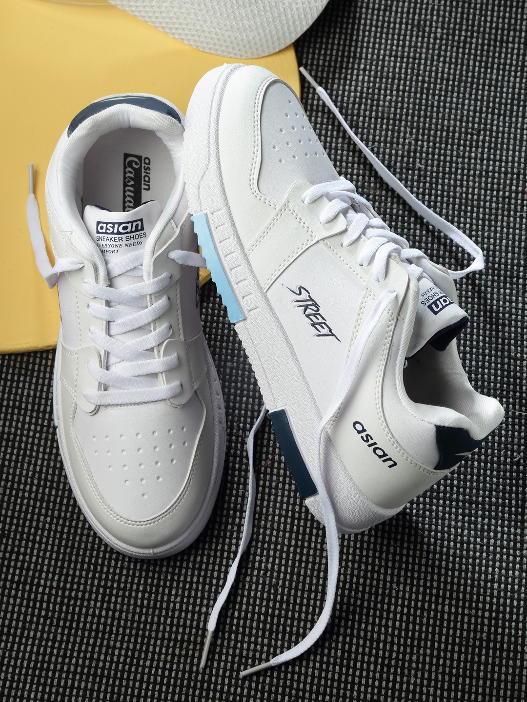 ASIAN Men Perforated Lightweight Color Changing Sneakers