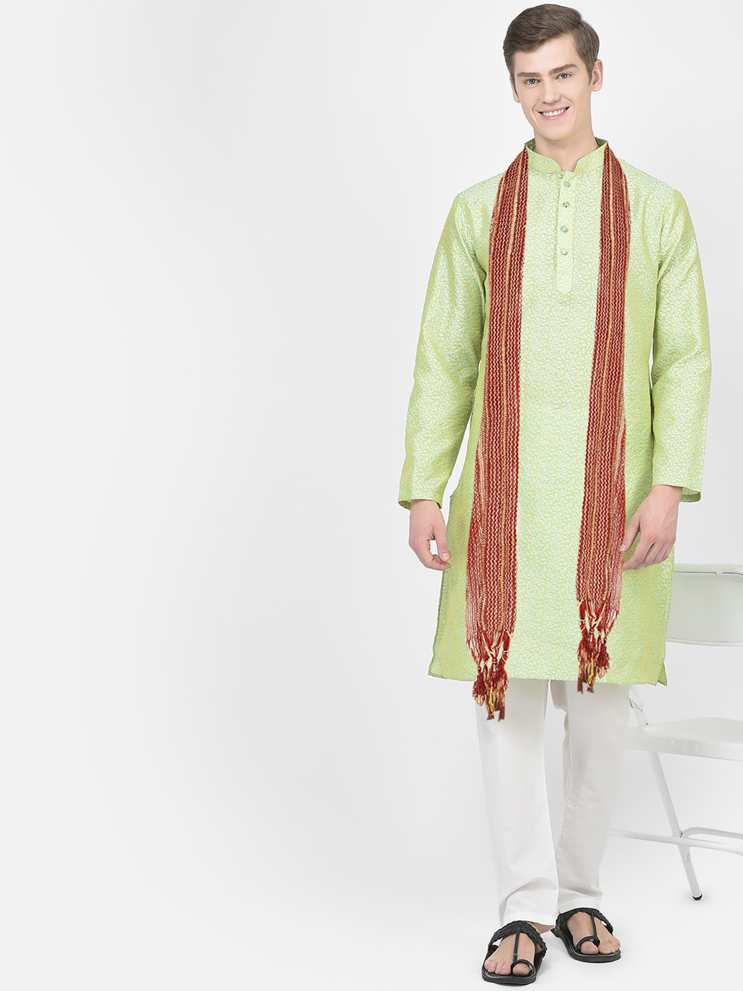 SG LEMAN Floral Self Design Regular Kurta with Pyjamas & With Dupatta