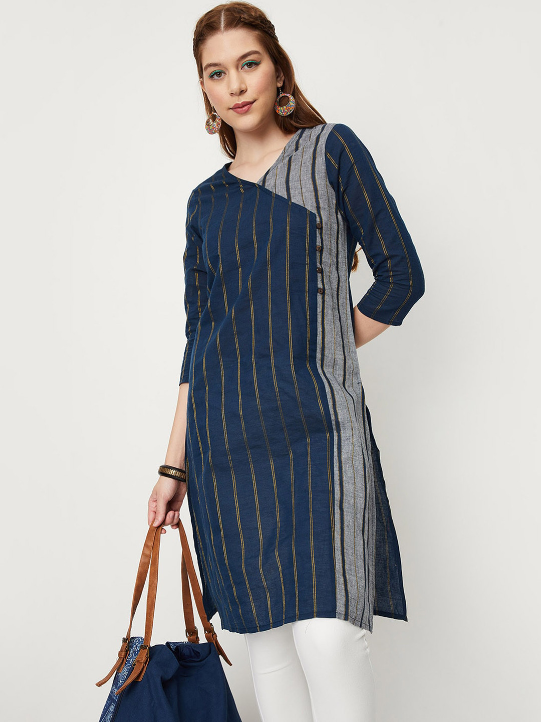 max Striped Cotton Kurta