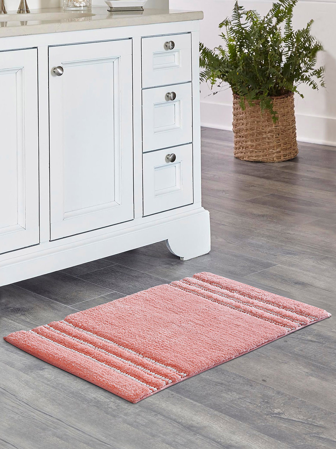 OBSESSIONS Peach-Colored 1960 GSM Anti-Skid Bathmat