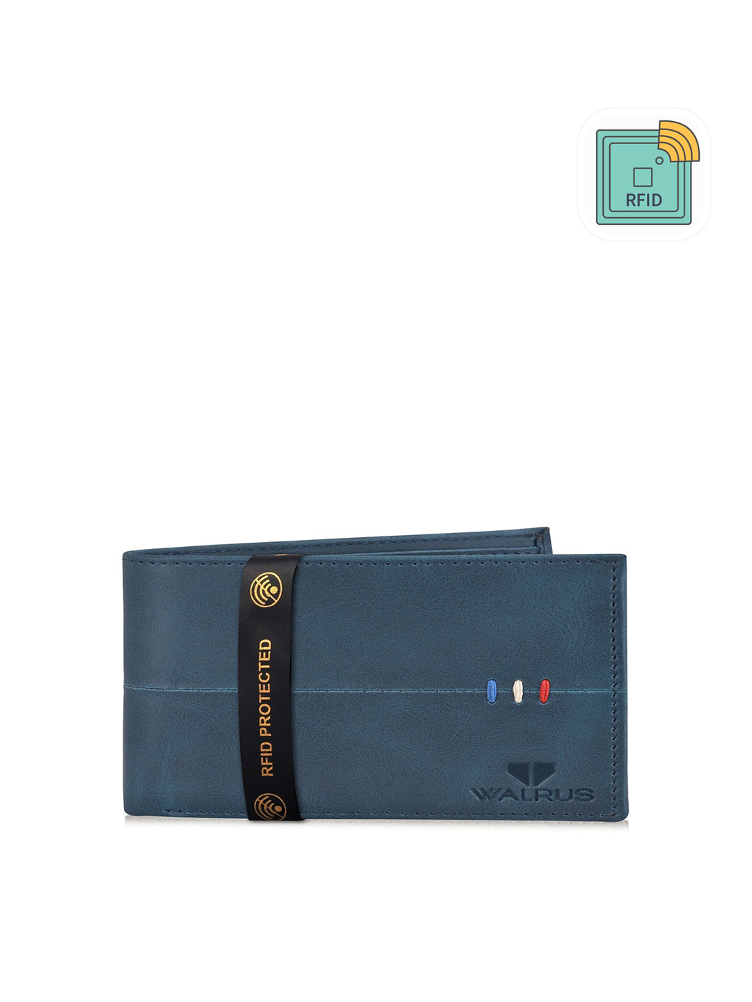 Walrus Textured Two Fold Wallet
