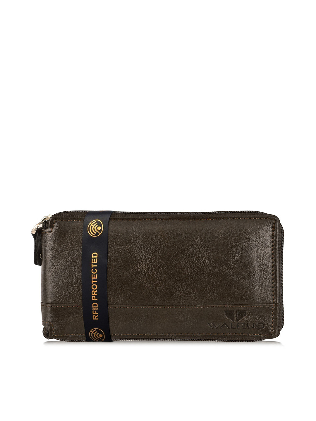 Walrus Men Zip Around Wallet With SIM Card Holder