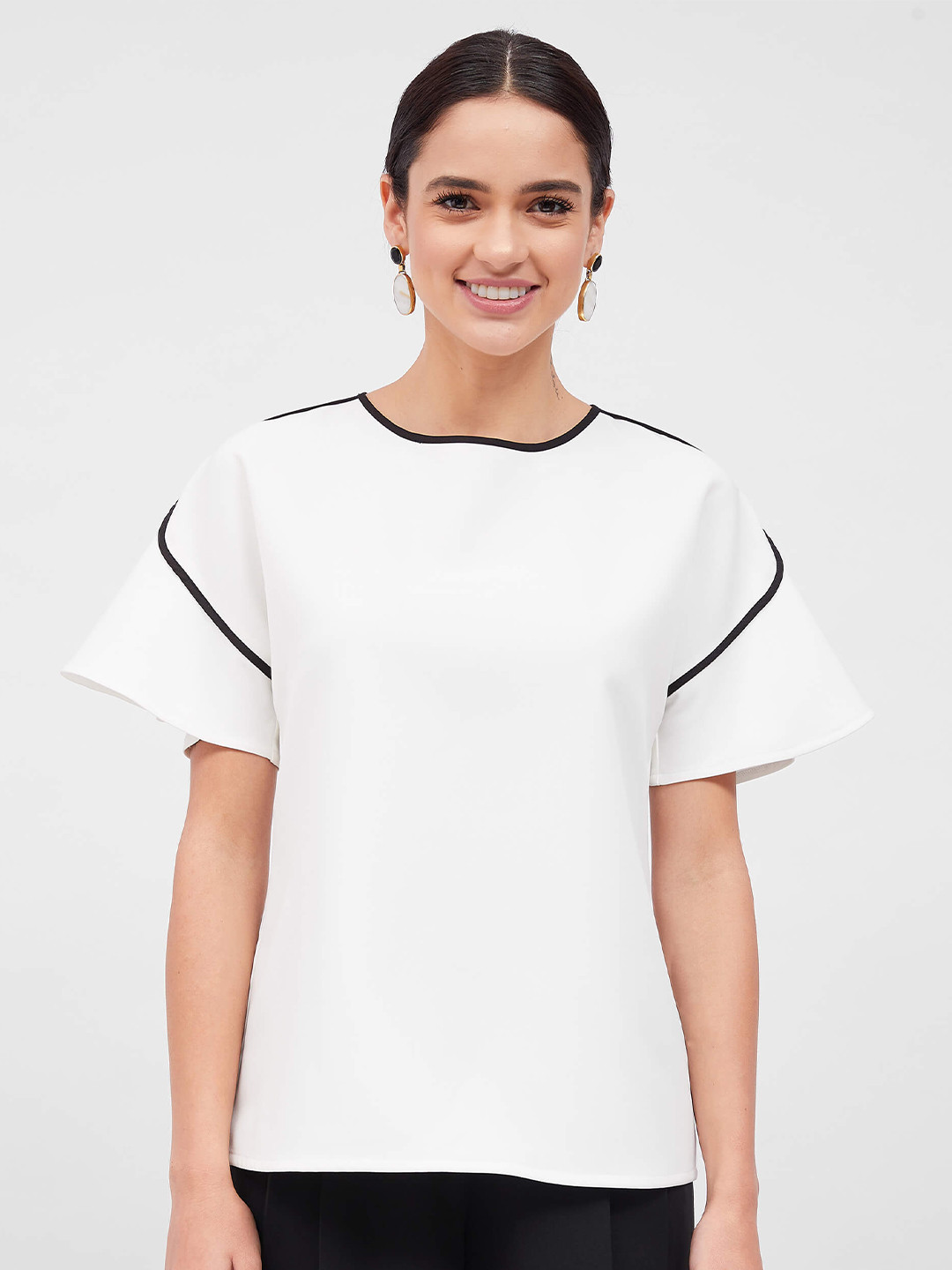 SALT ATTIRE Flared Sleeves Regular Top