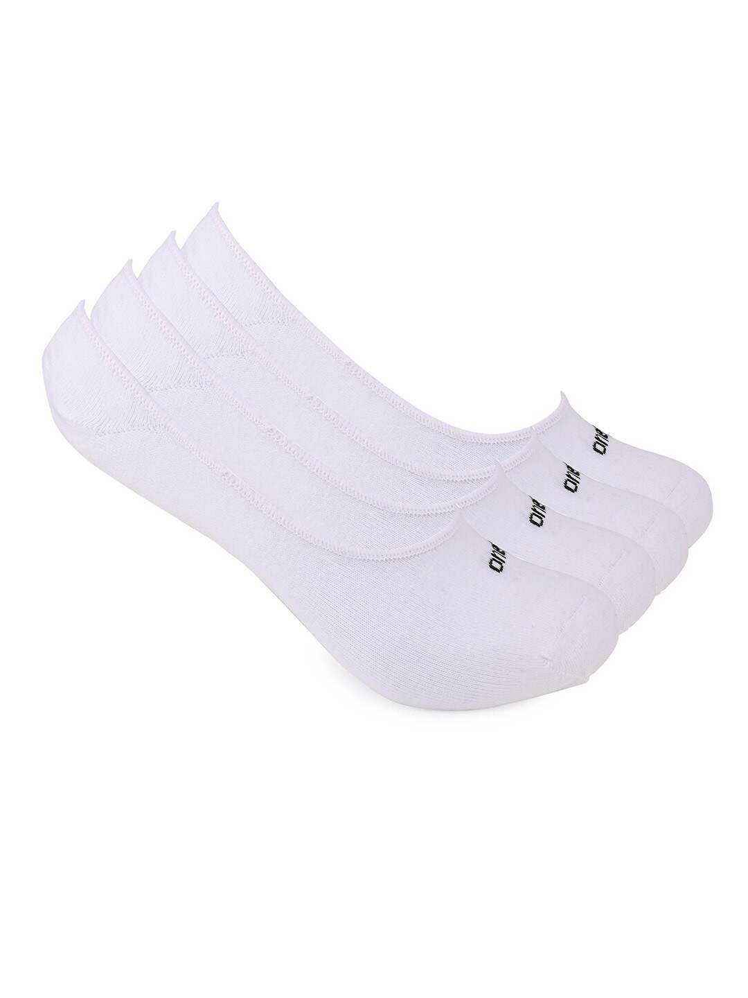 One8 Men Pack Of 4 Patterned Shoe-Liners Socks