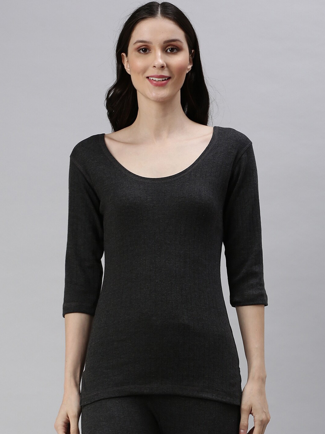 Buy LUX PARKER Women Round Neck Thermal Set - Thermal Set for