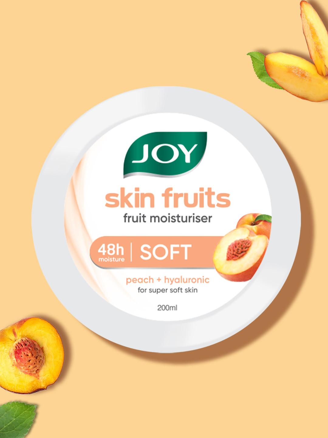 JOY Skin Fruits Super Soft Moisturizer With Peach & Hyaluronic Acid 200ml