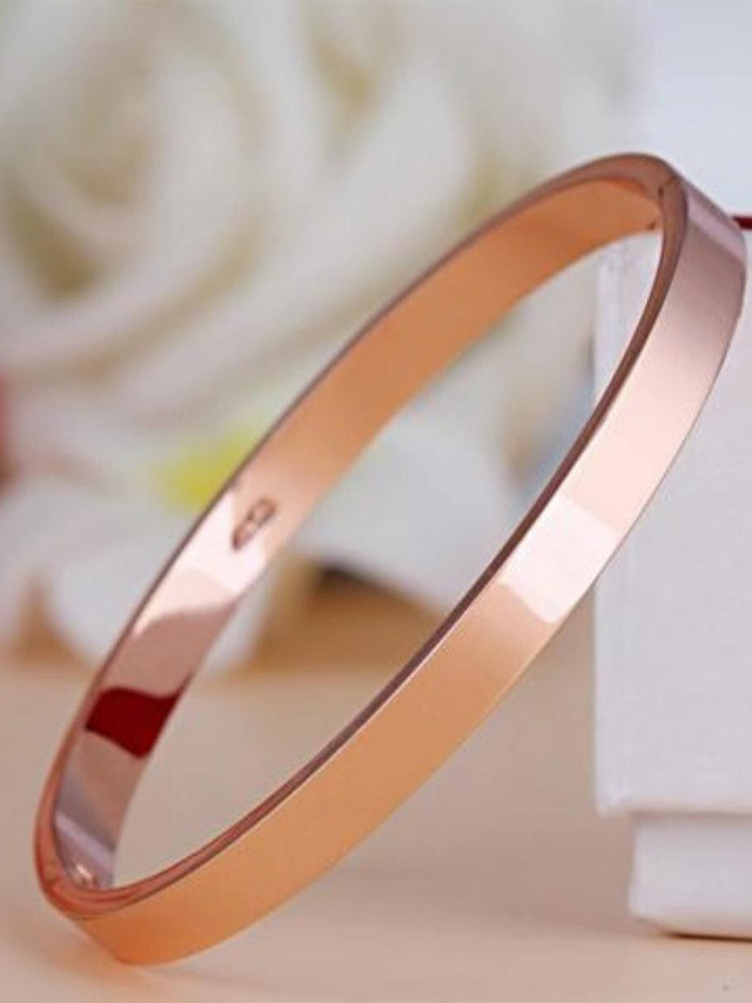 MYKI Women Rose Gold-Plated Kada Bracelet