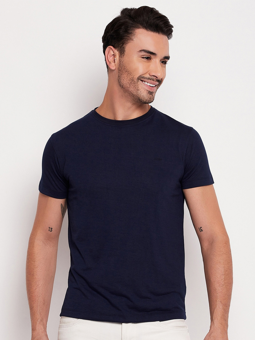 Adobe Half Sleeve Round Neck Cotton T-Shirt