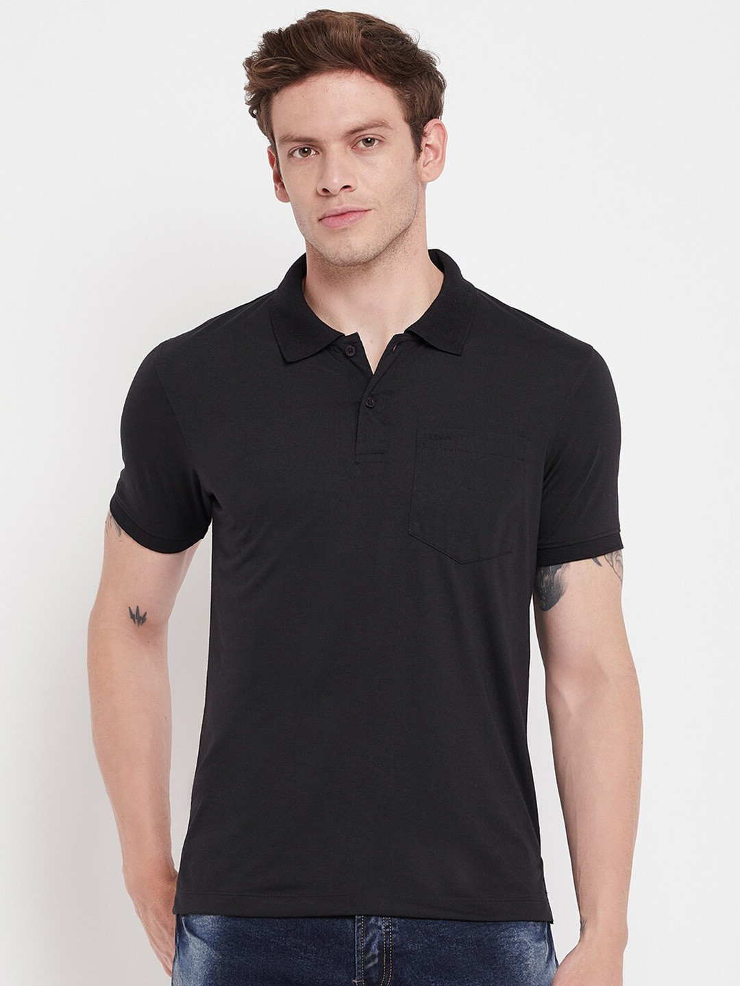 Adobe Half Sleeve Polo Cotton T-shirt