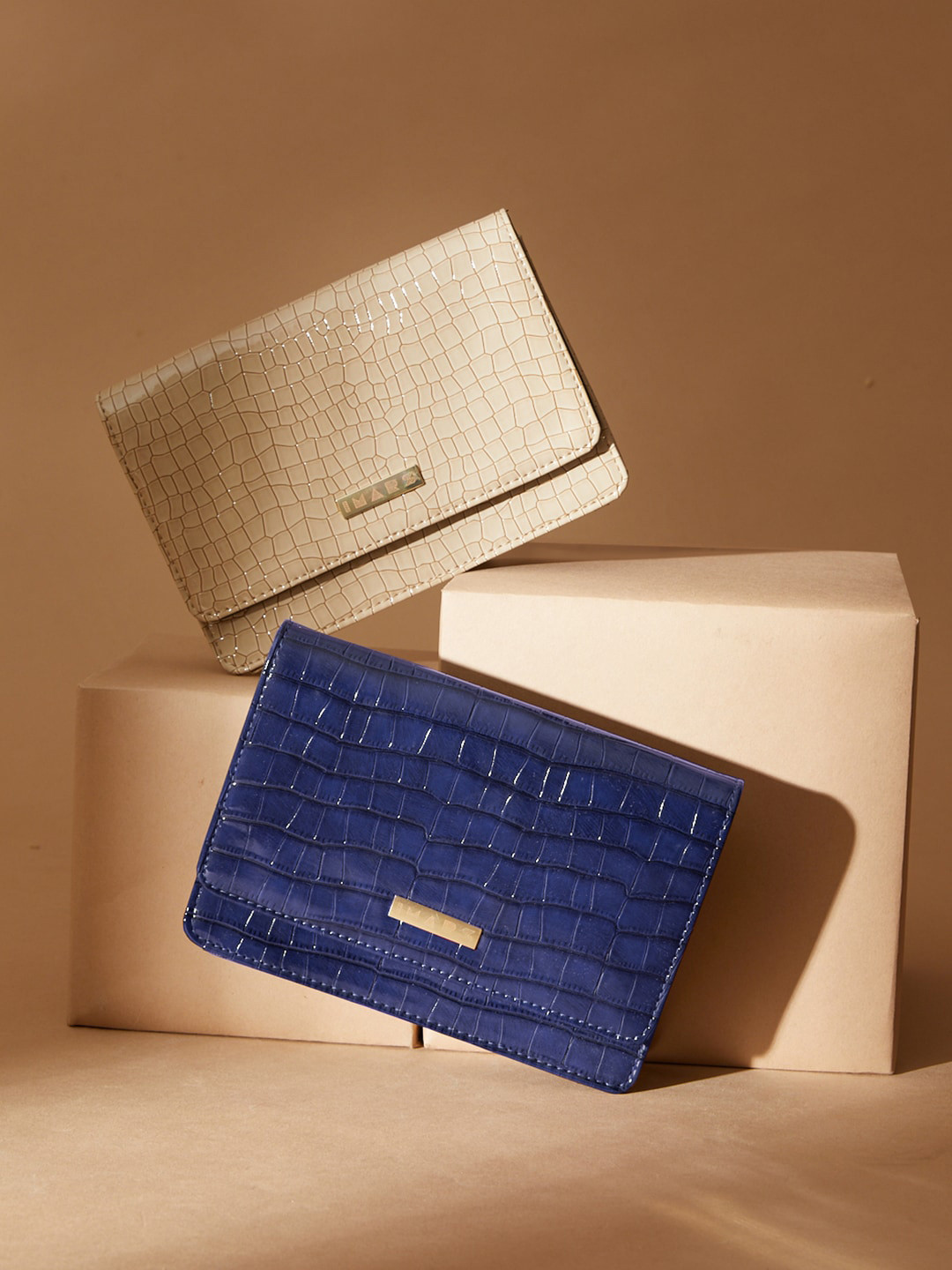 IMARS Pack Of 2 Textured Structured Sling Bag