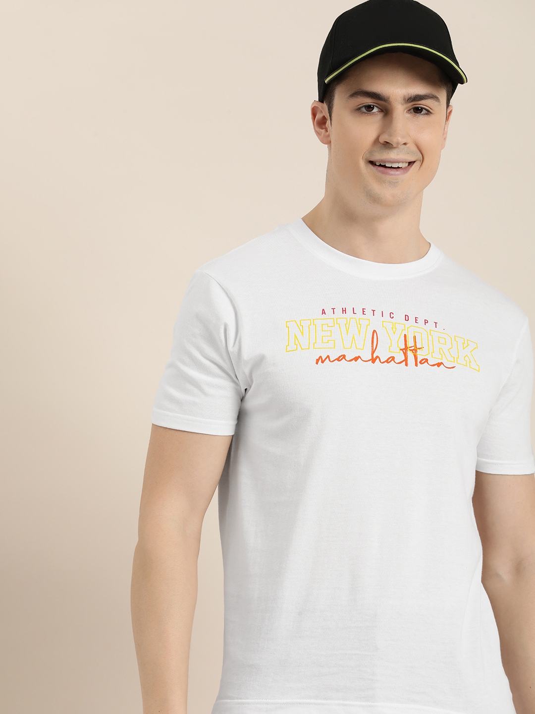 Buy HERENOW Typography Printed Pure Cotton T Shirt - Tshirts for Men  23210592 | Myntra