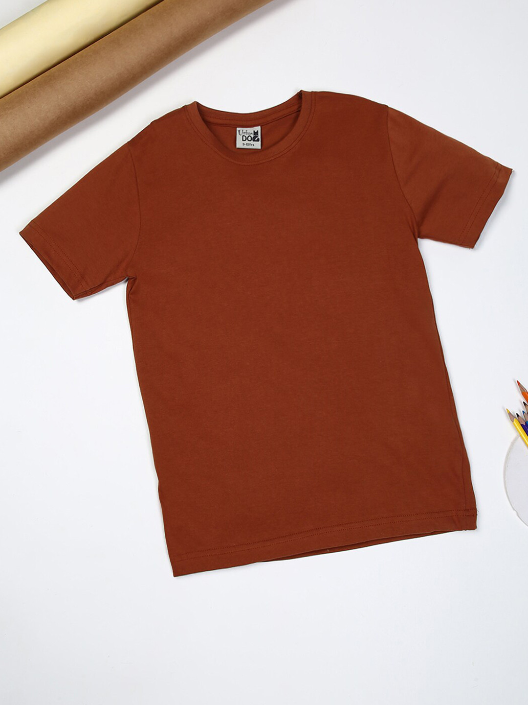 Urban Dog Boys Round Neck Short Sleeves Casual Cotton T-shirt