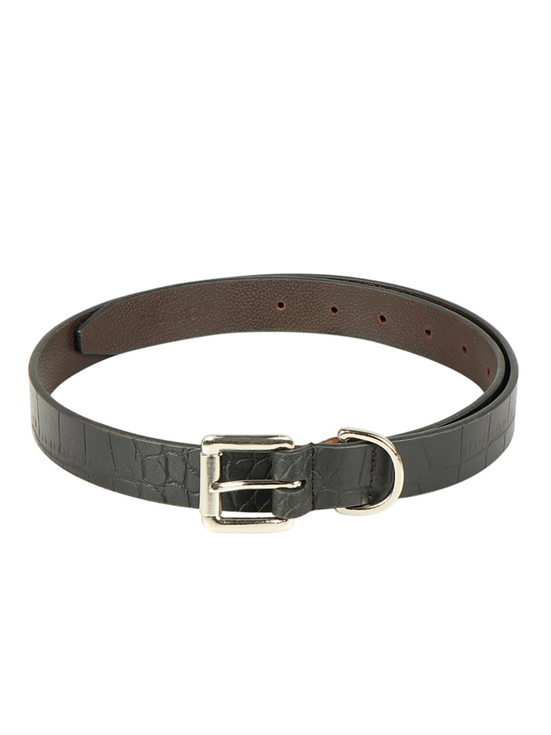 Hidesign Women Slim Textured Leather Belt