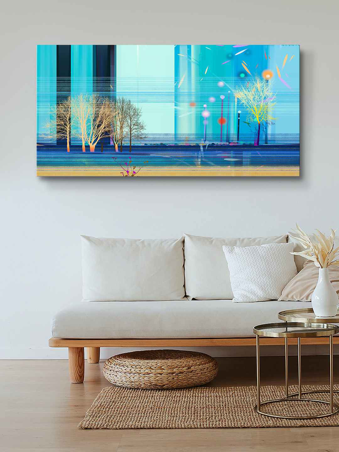 999Store Canvas Wall Rectangle Paintings Wall Art -48 x 24 In