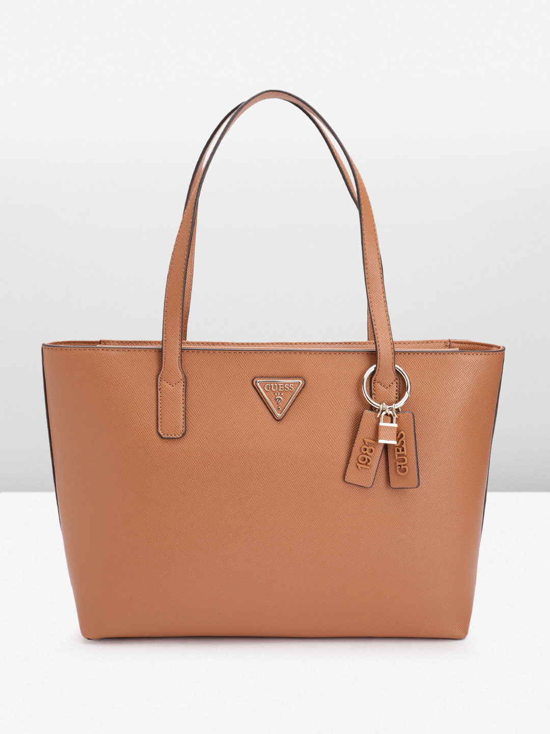 GUESS Women Textured Structured Shoulder Bag
