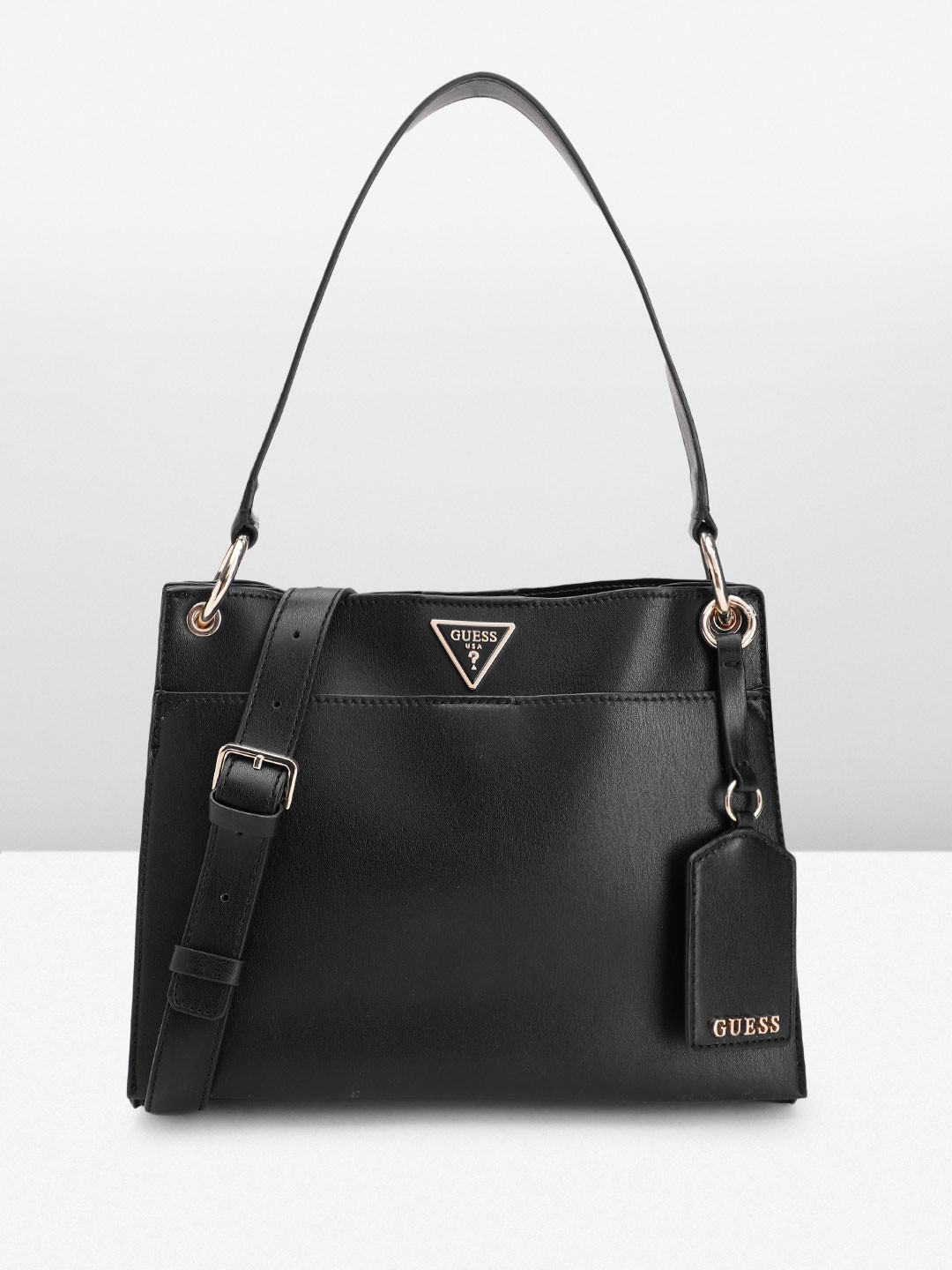 GUESS Structured Shoulder Bag with Sling Strap