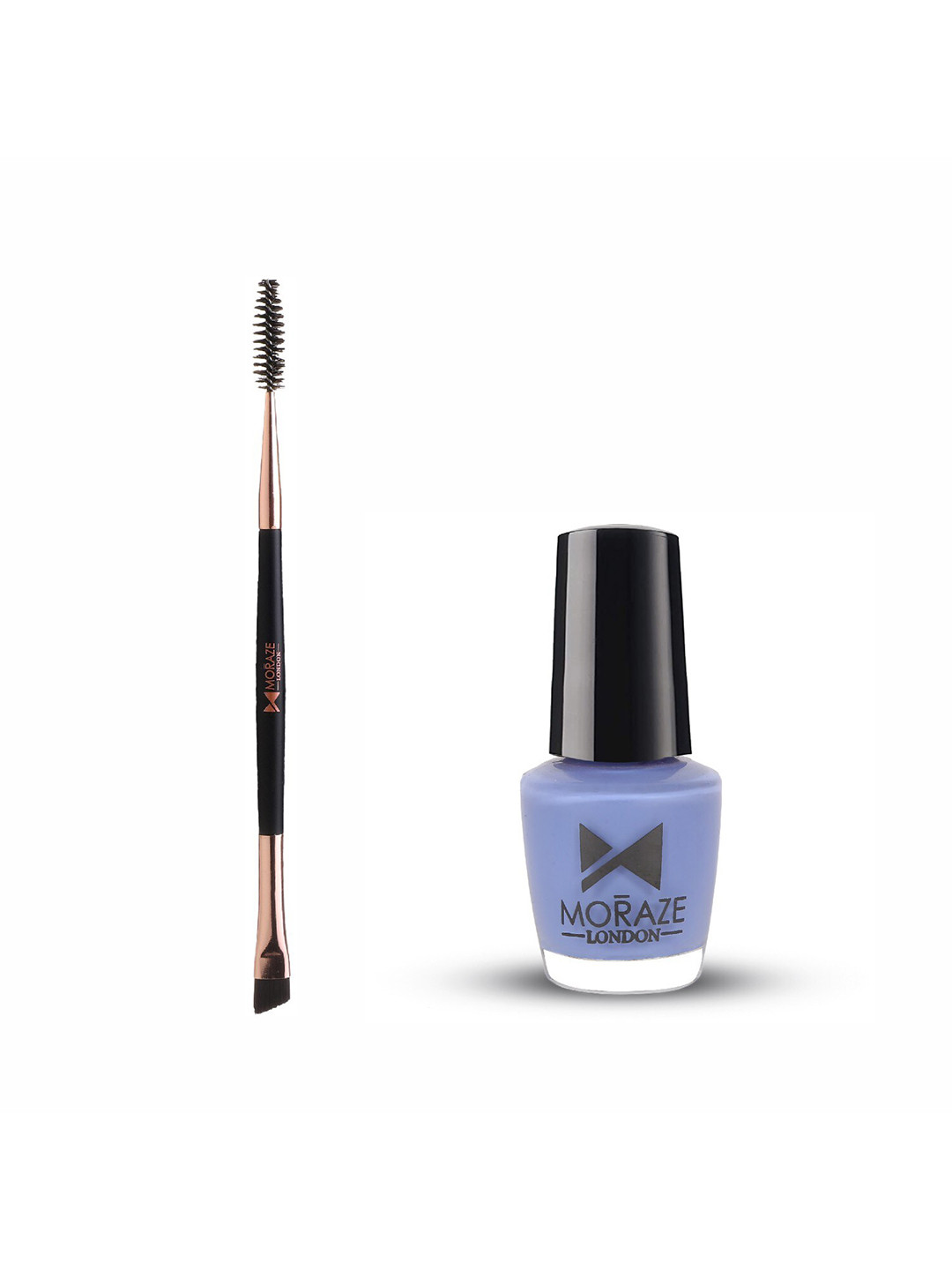 Moraze Set of Double Ended Brush & Nail Paint - Moon Purple