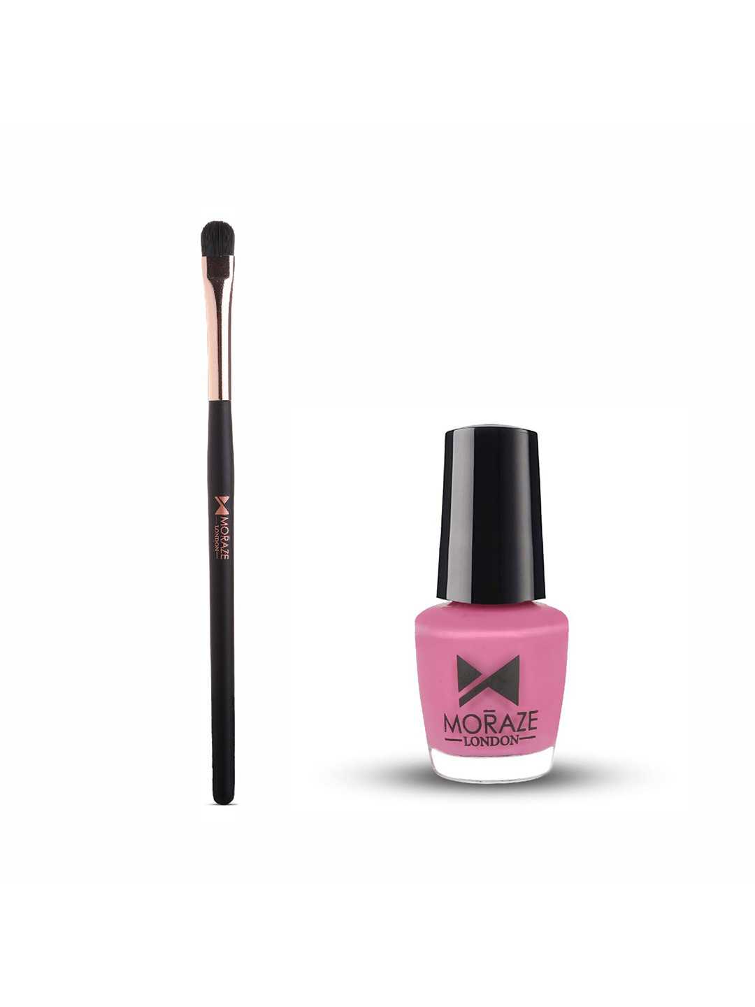 Moraze Set of Eyeshadow Brush & Nail Paint 5 ml - You Make Me Blush