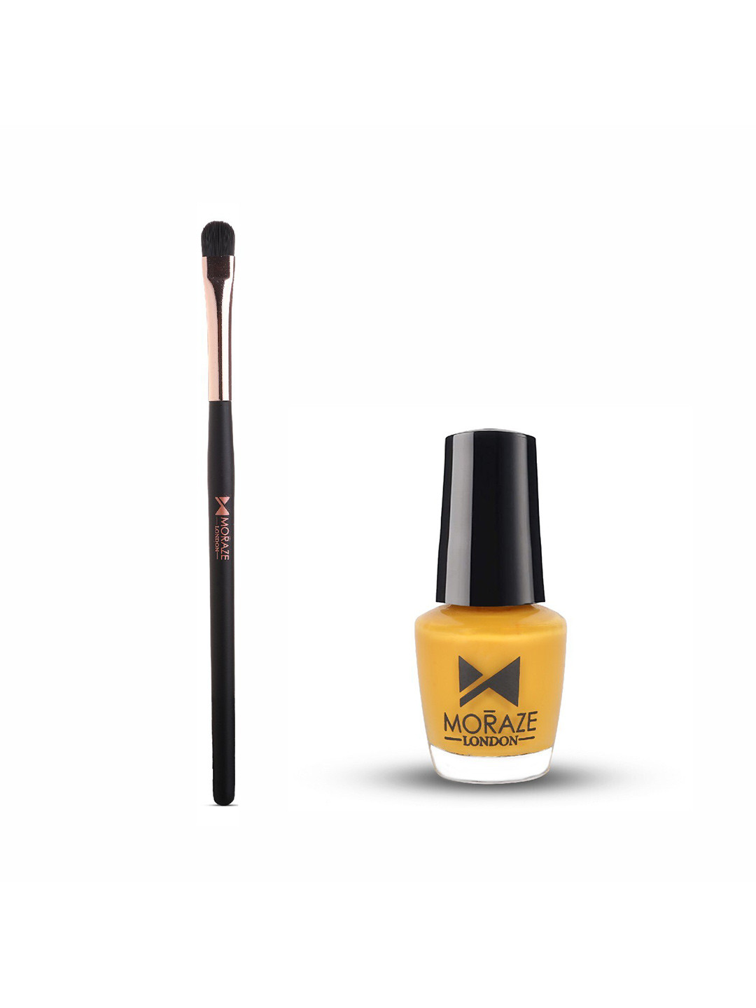 Moraze Combo Of Nail Paint 5ml & Eyeshadow Brush - Sun