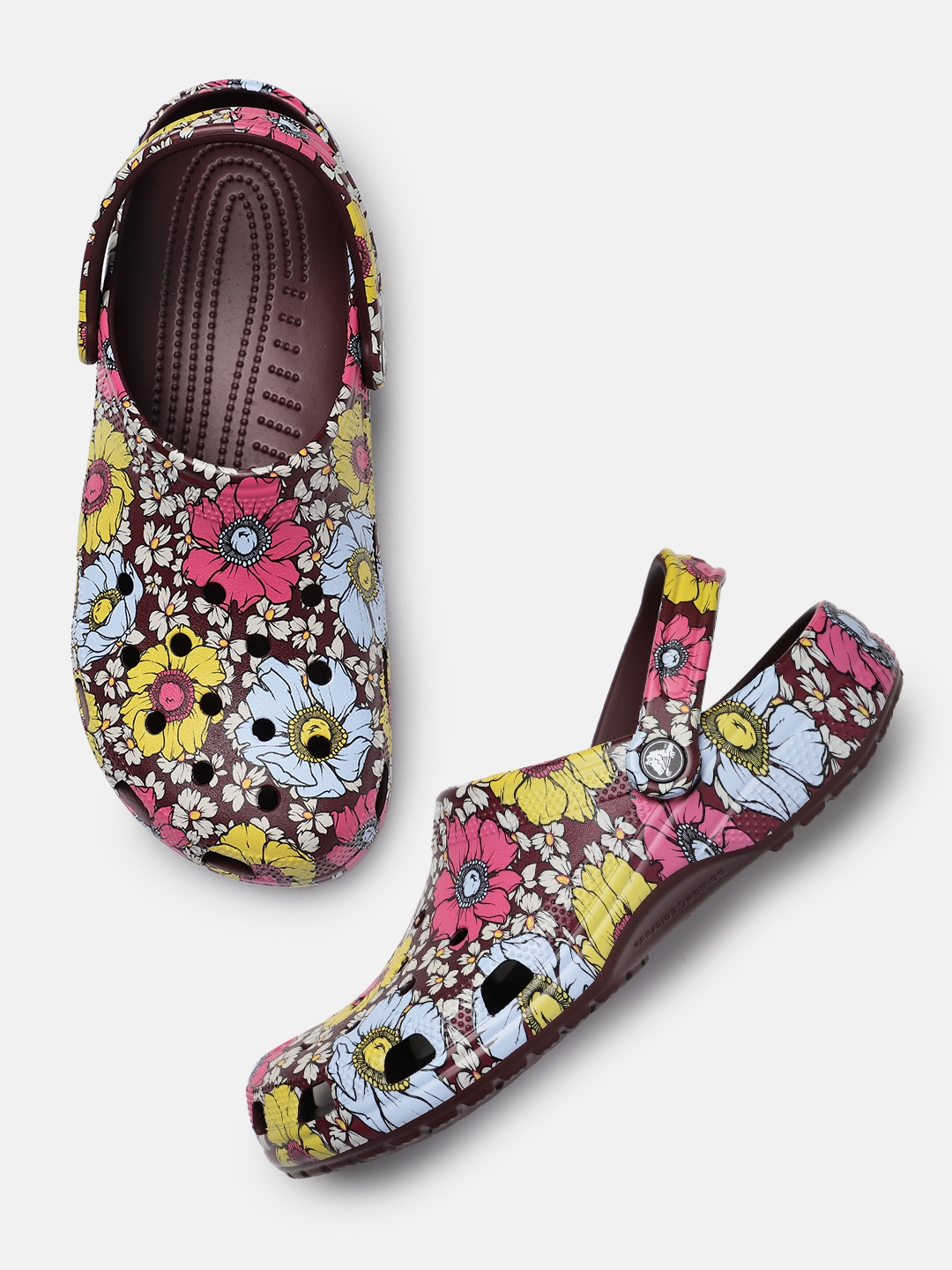 Floral print crocs hotsell