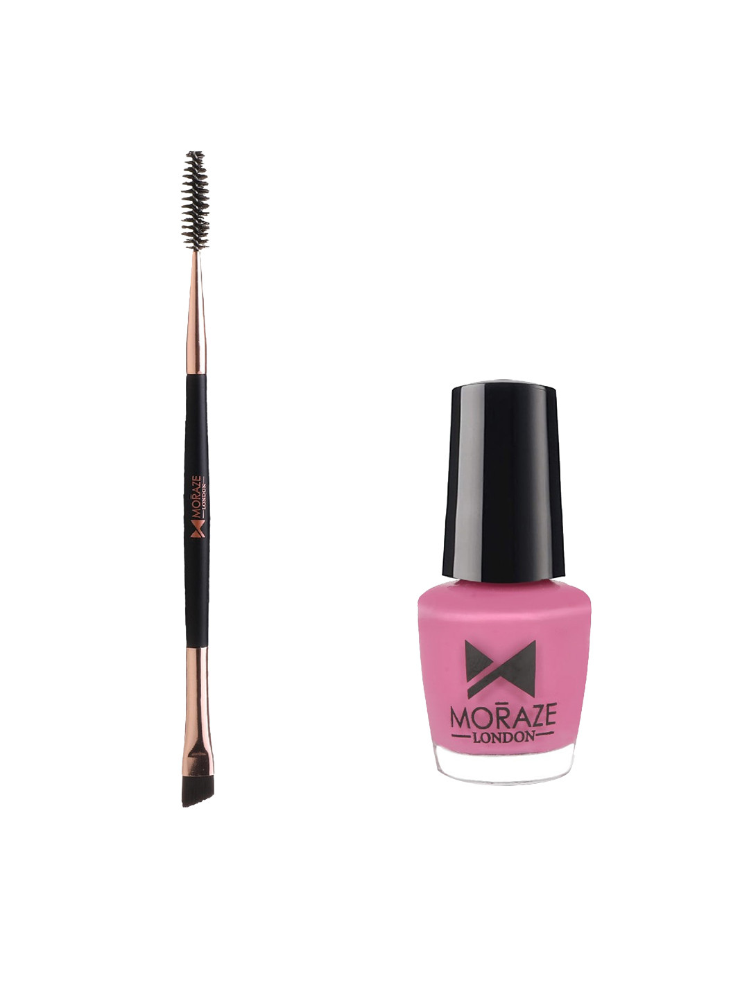 Moraze Combo Of Nail Paint 5ml & Double Ended Brush - Shala La La