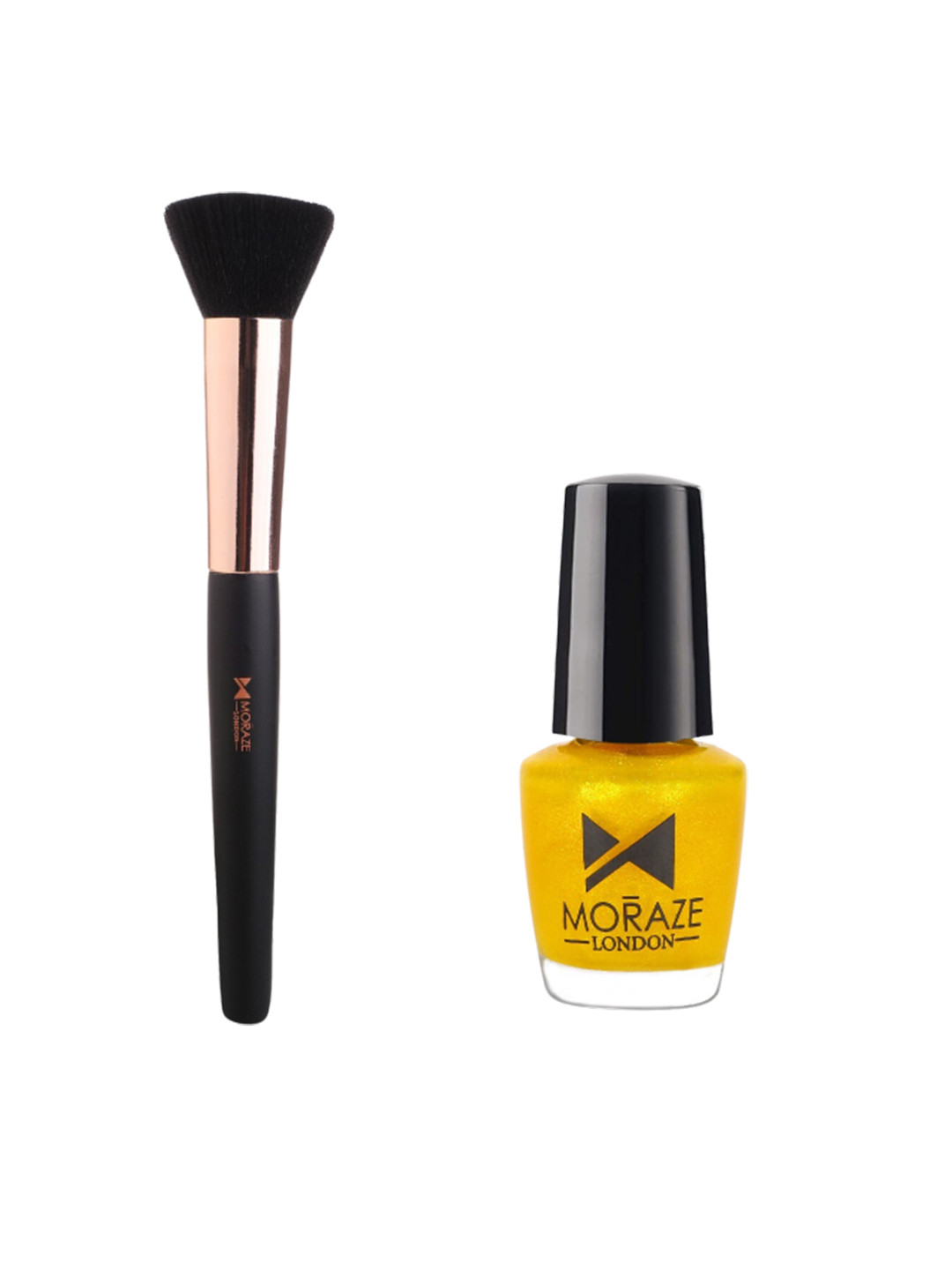 Moraze Combo Of Nail Paint 5ml & Bronzer Brush - Bratty Bratty