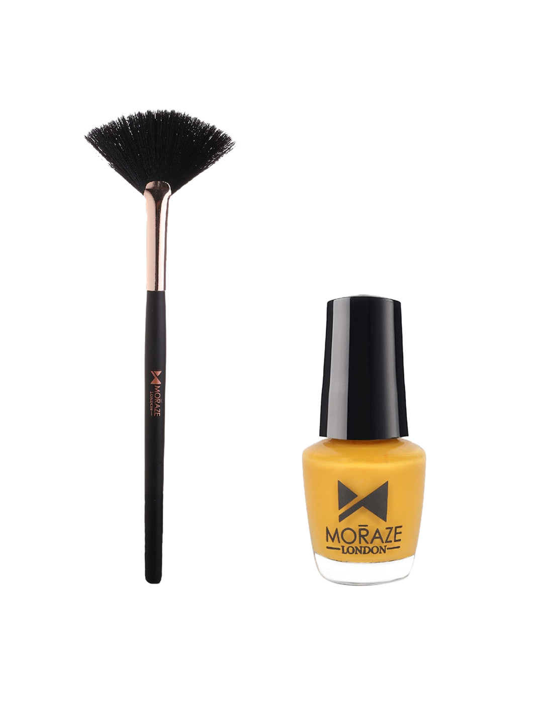 Moraze Combo Of Nail Paint 5ml & Fan Brush - Sun