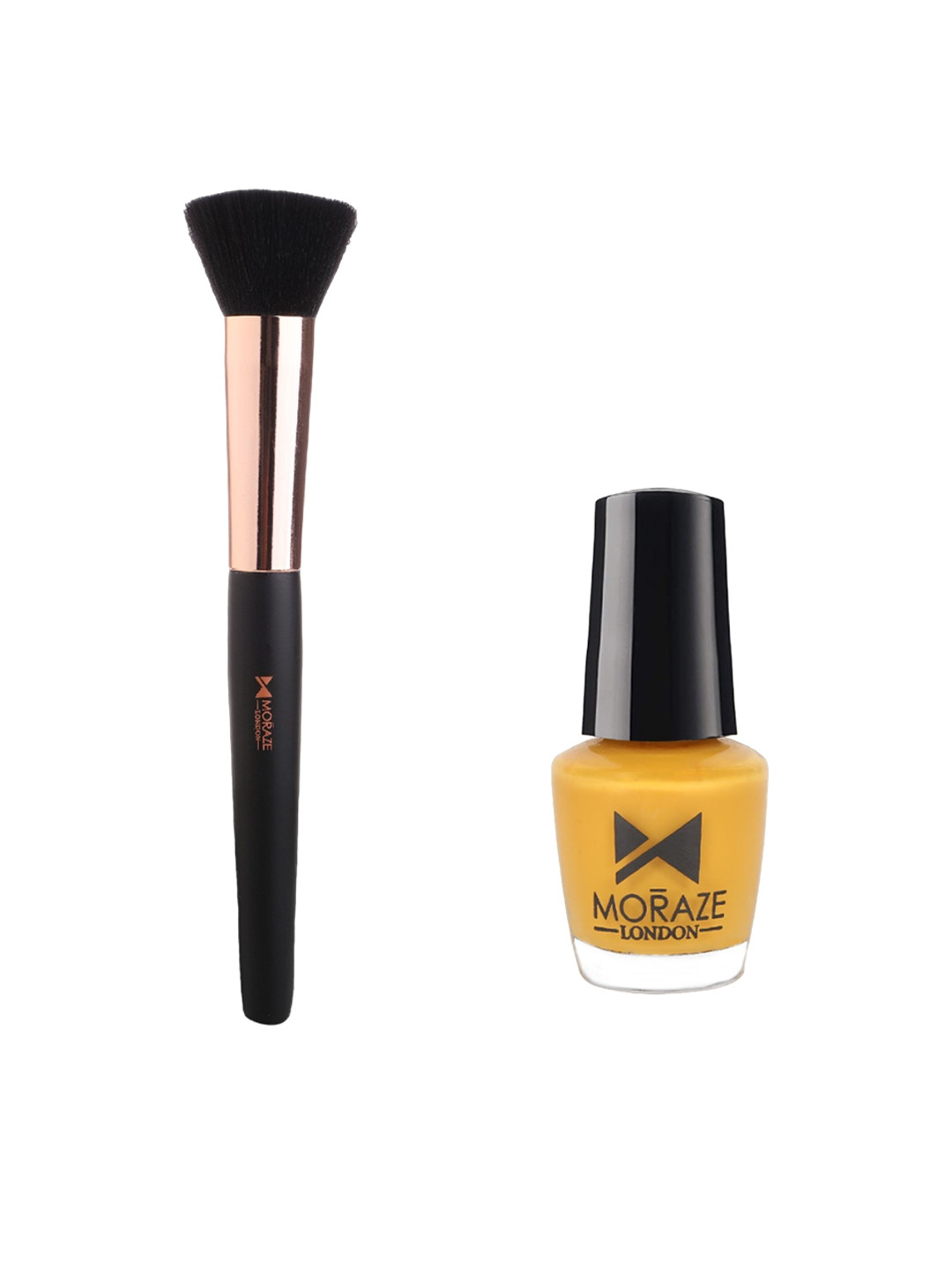 Moraze Set of Bronzer Brush & Nail Paint - Sun