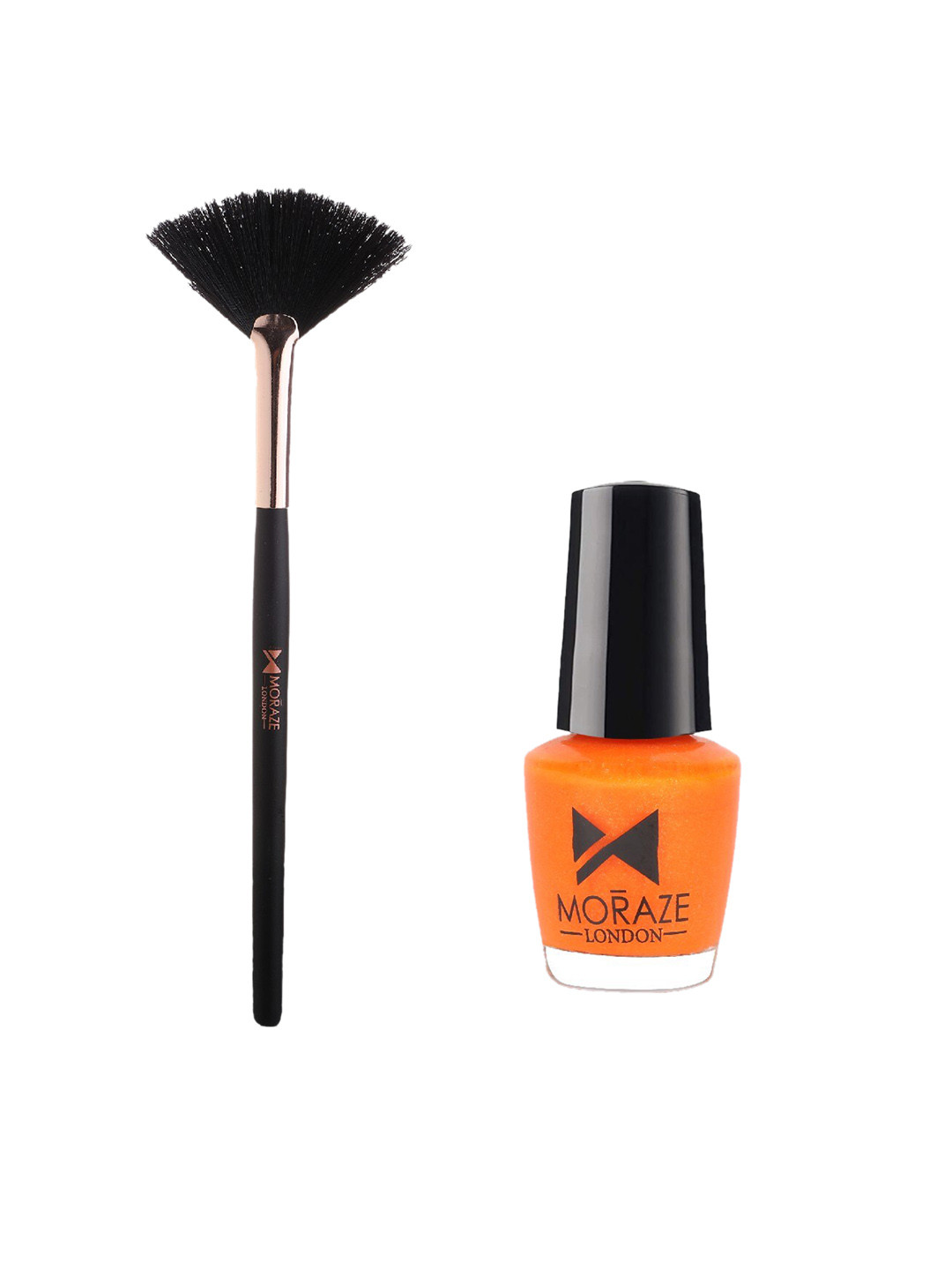 Moraze Set of Nail Paint 5 ml - Chitty Chitty with Fan Brush - Black