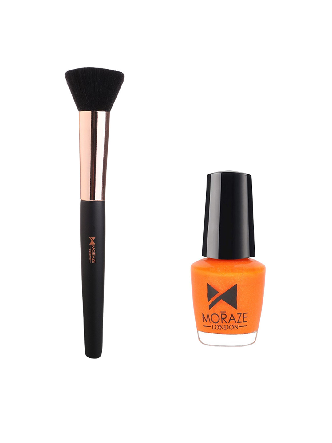 Moraze Set of Bronzer Brush & Nail Paint 5 ml - Chitty Chitty