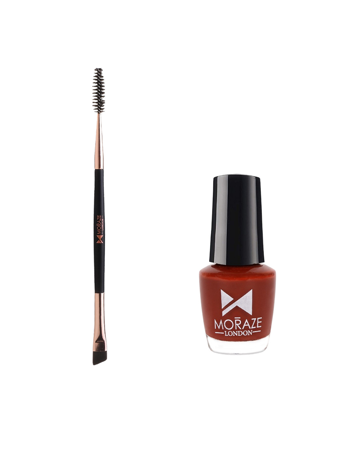 Moraze Combo Of Nail Paint 5ml & Double Ended Brush - Haughty Naughty