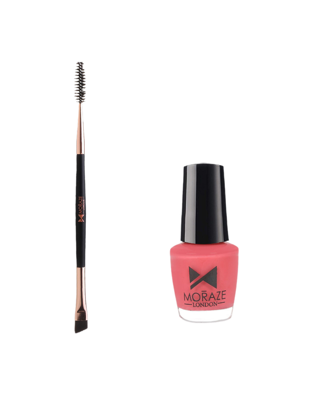 Moraze Combo Of Nail Paint 5ml & Double Ended Brush - You Make Me Blush