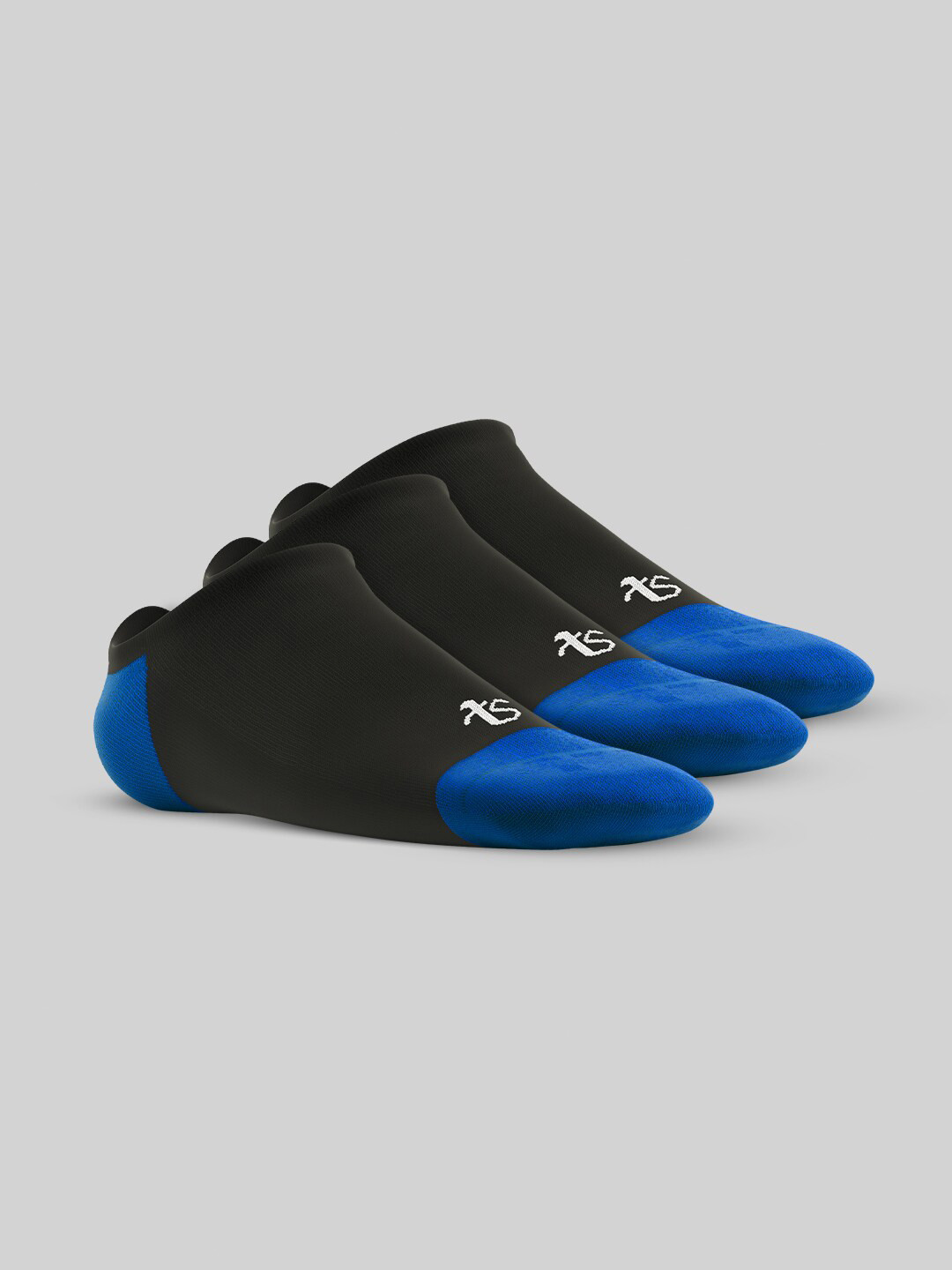 TalkingSox Pack Of 3 Color-Blocked Shoe Liners Socks