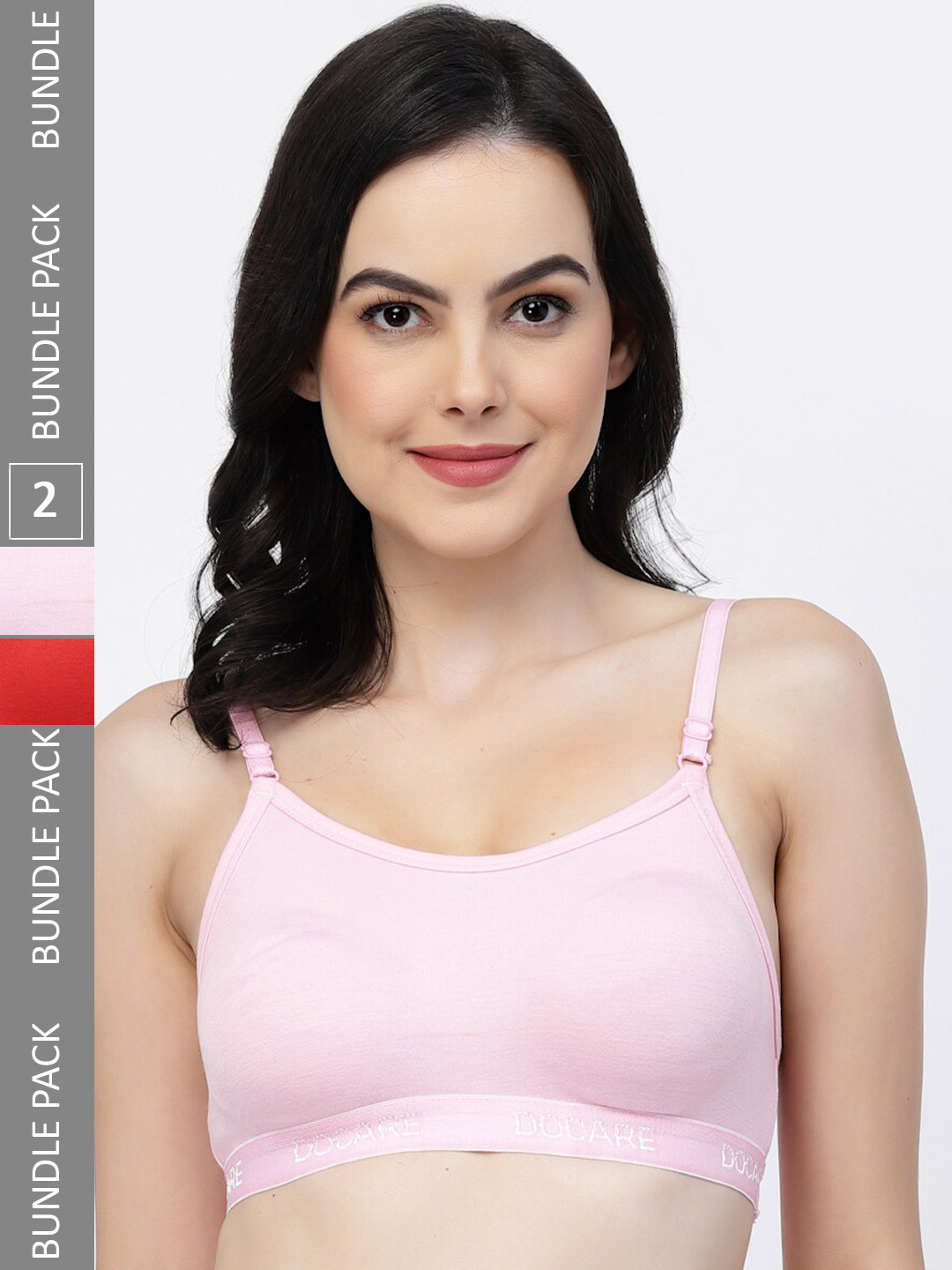 Docare Pack Of 2 Super Support All Day Comfort Full Coverage T-shirt Bra