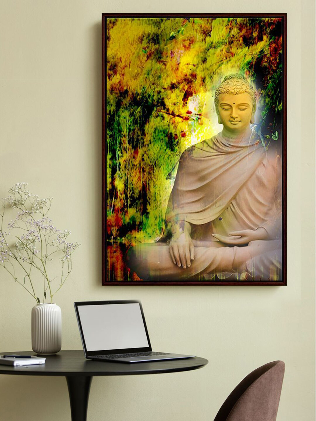 999Store Lord Buddha Canvas Wall Rectangle Paintings Wall Art - 36 x 24 In