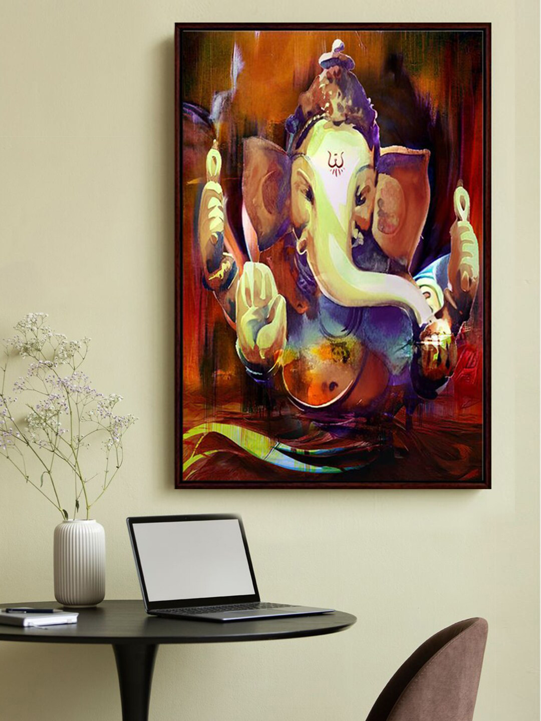 999Store Brown Framed Painting Wall Art