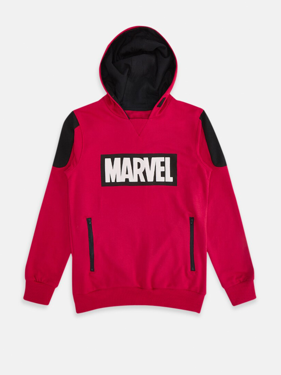 Pantaloons Junior Boys Marvel Printed Hooded Cotton Sweatshirt
