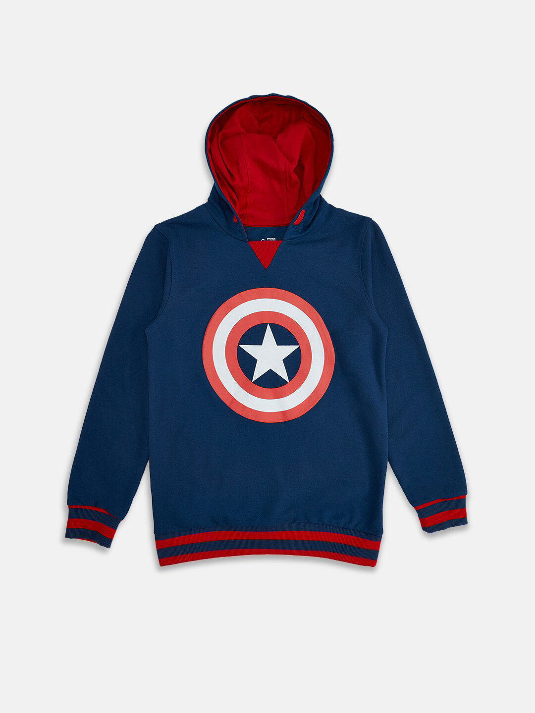 Pantaloons Junior Boys Spider Man Graphic Printed Hooded Sweatshirt