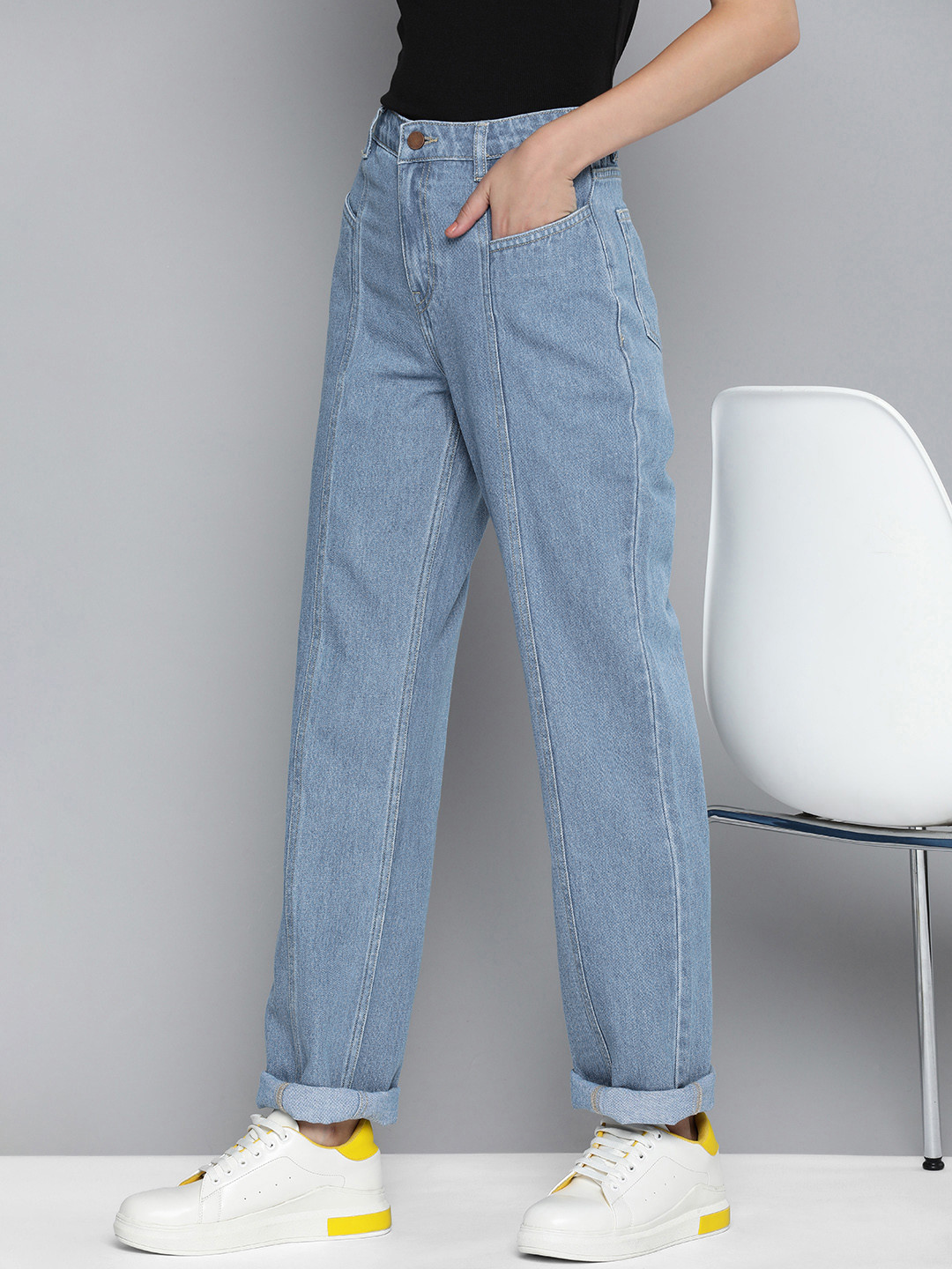 Mast & Harbour Women High-Rise Light Fade Jeans